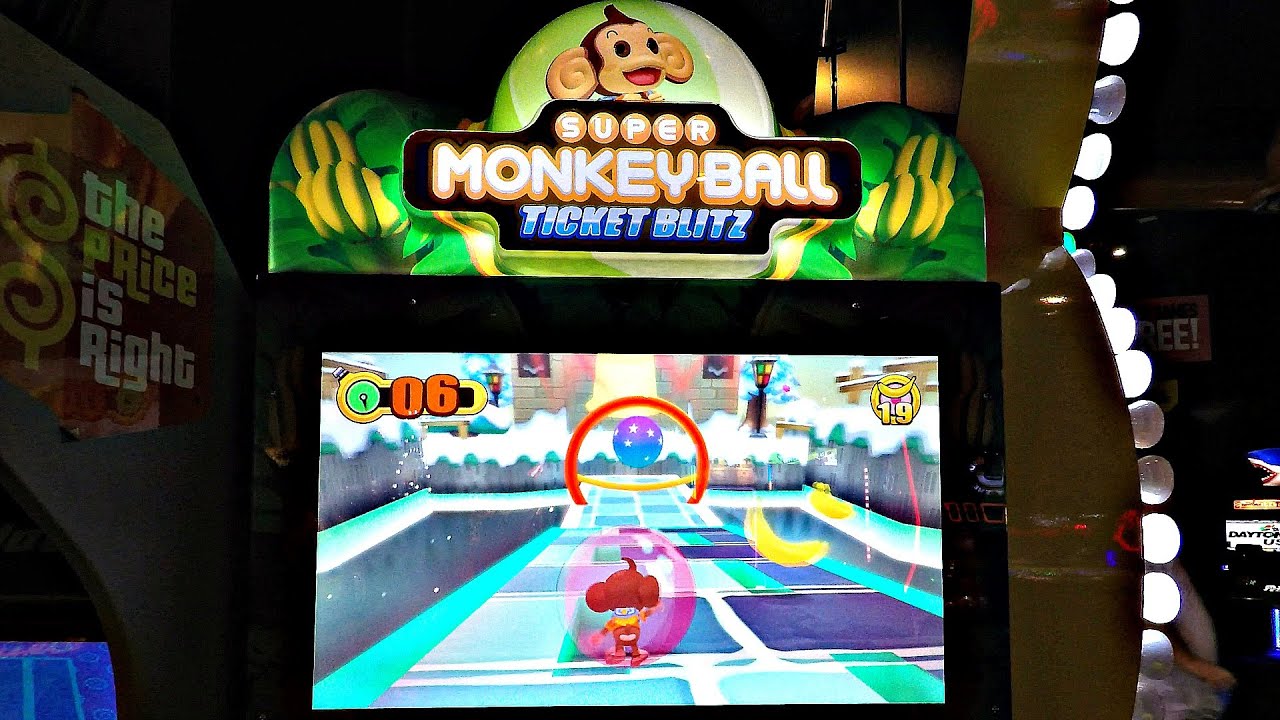 Super Monkey Ball Ticket Blitz Arcade Game At Dave & Buster's Ticket Arcade: 4 Kids Play 1st Time!