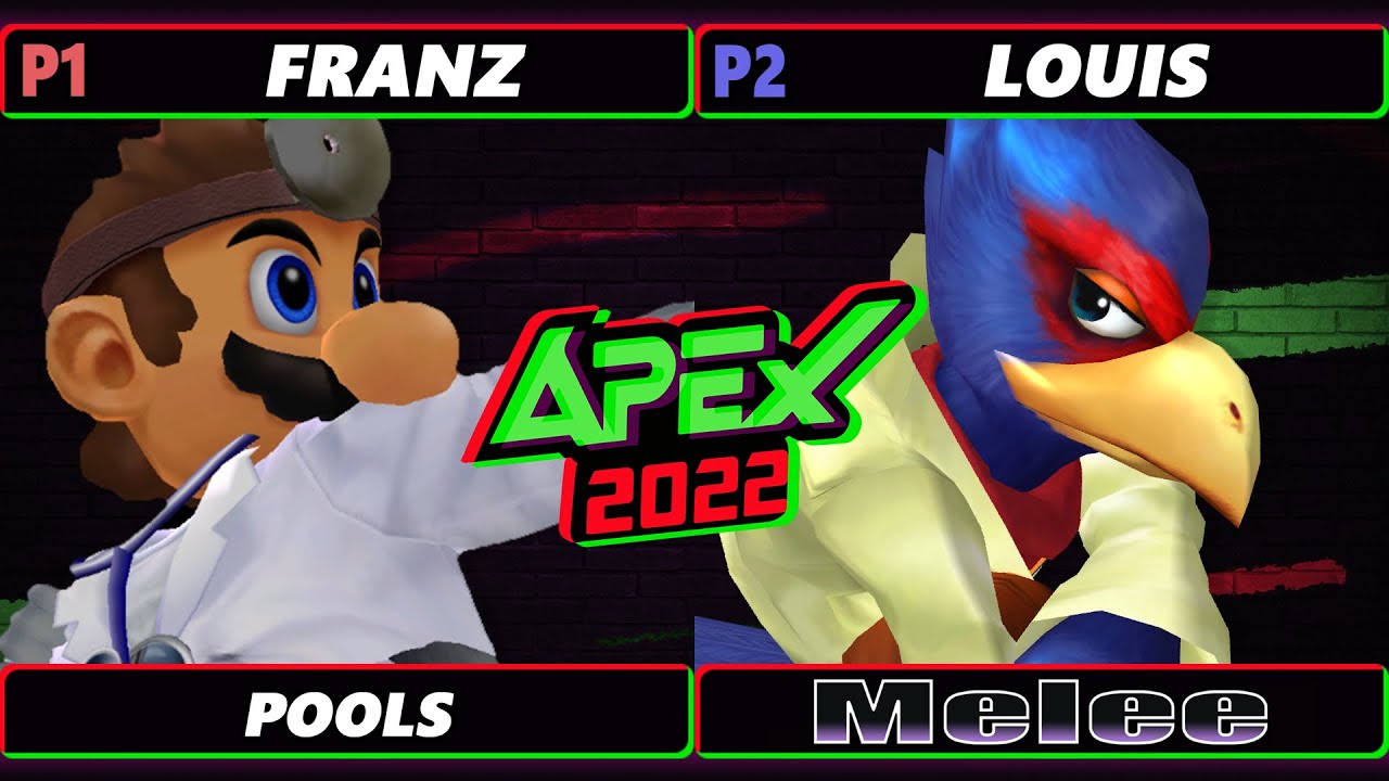 Apex 2022 - Franz (Dr. Mario) Vs. Louis (Falco) - SSBM Melee Tournament