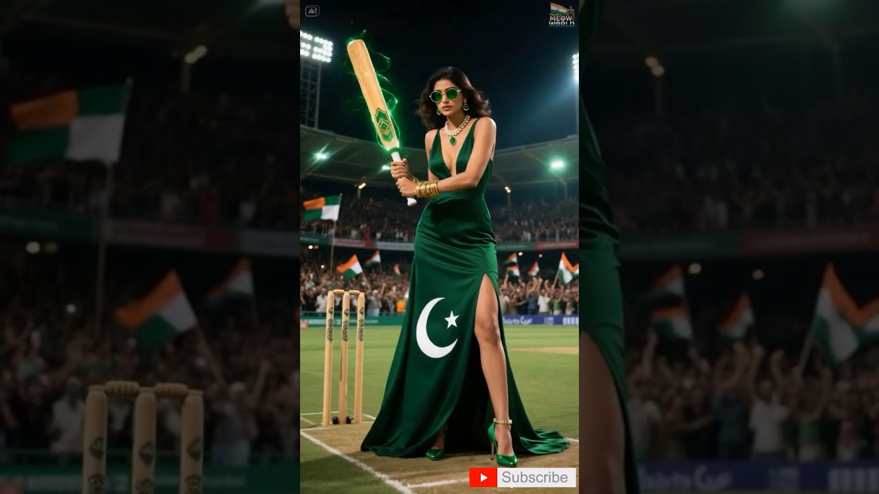 🇮🇳 India VS 🇵🇰 Pakistan Cricket Match between Girls #ai #india #pakistan