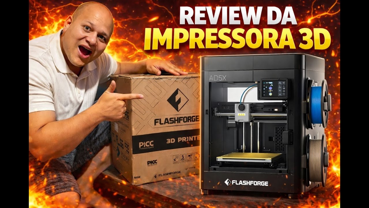 REVIEW!!  Impressora 3d FLASHFORGE AD5X