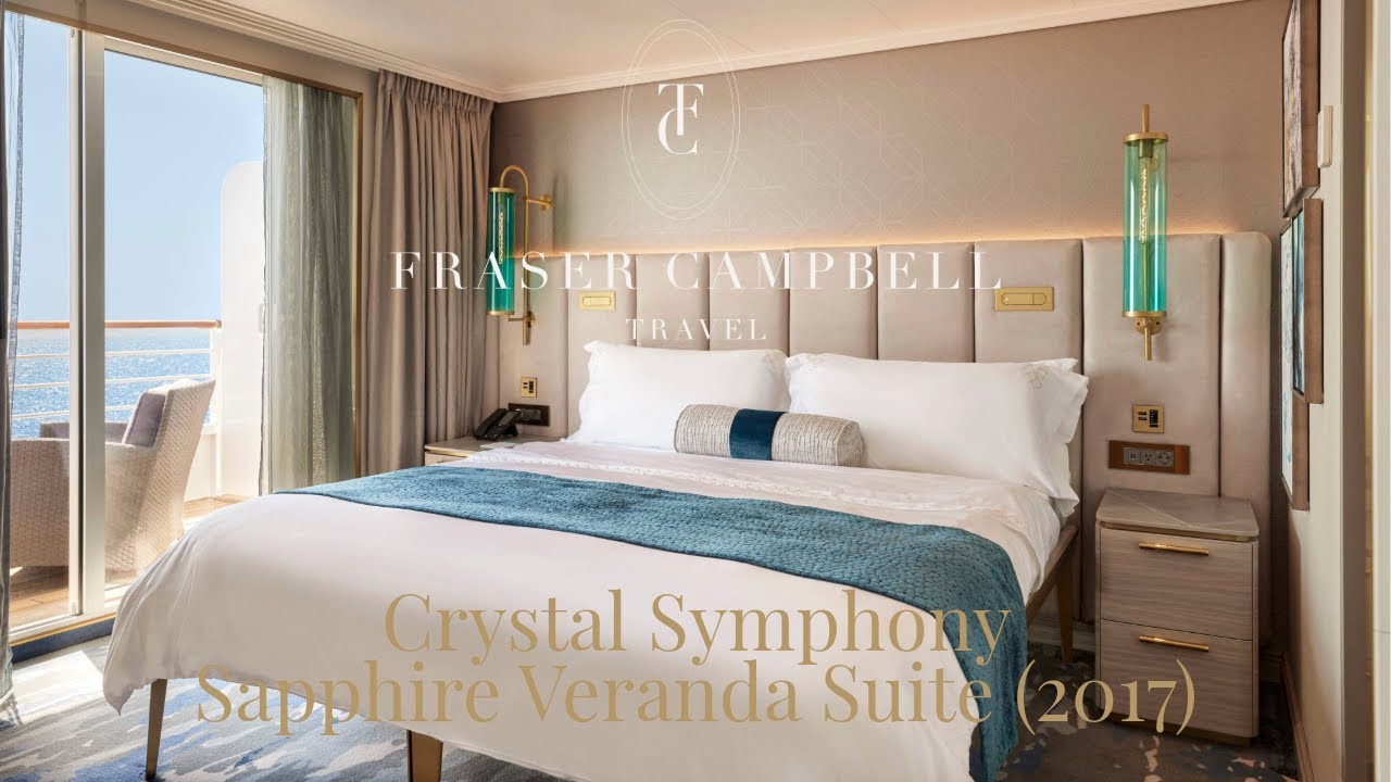 Crystal Symphony - Sapphire Veranda Suite Tour (Redesigned 2017) | Fraser Campbell Travel