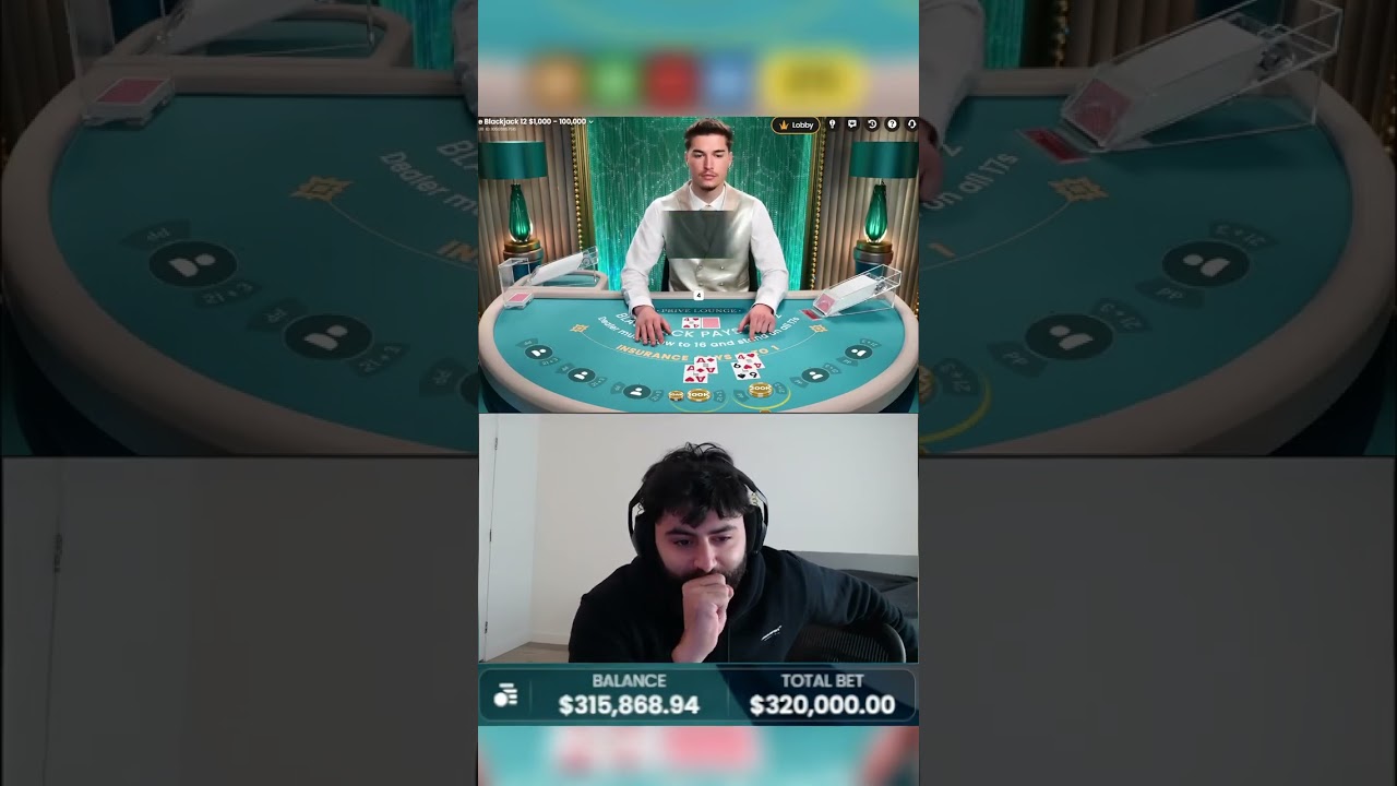 Yassuo's biggest win ever on BJ ! #casino #backjack #shorts