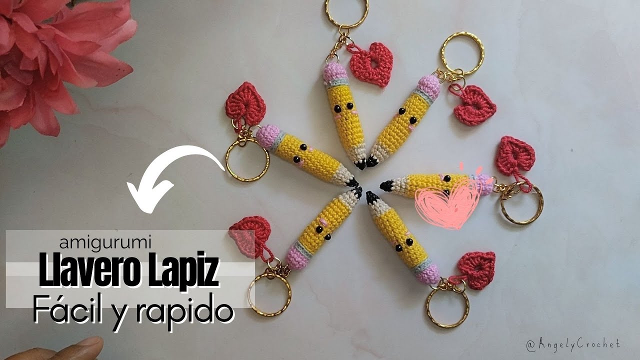 [PASO A PASO] llavero de LAPIZ rápido y FACIL!