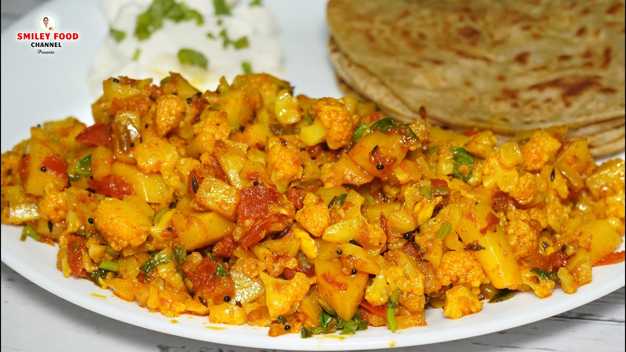 आलू गोबी की सुखी सब्जी मेरे घर की रेसिपी Flawer Gobhi ki Sabji, Tiffin box Special Aloo Gobi Recipe