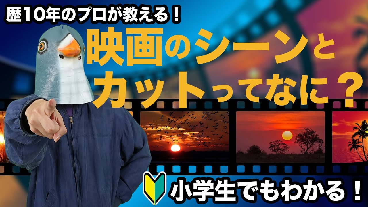 映画のシーンとカットってなに？(どういう違いがあるの？)