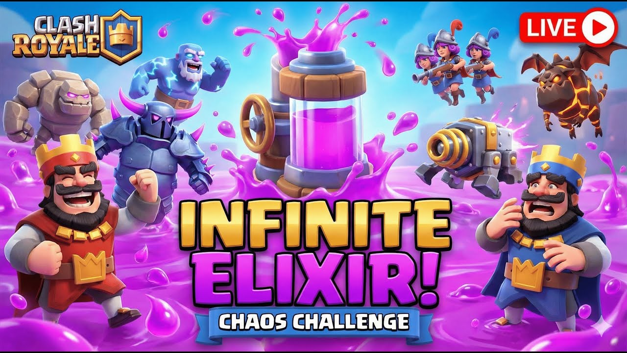 Infinite troops with Infinite Elixir in Clash Royale | Arena Ascendancy