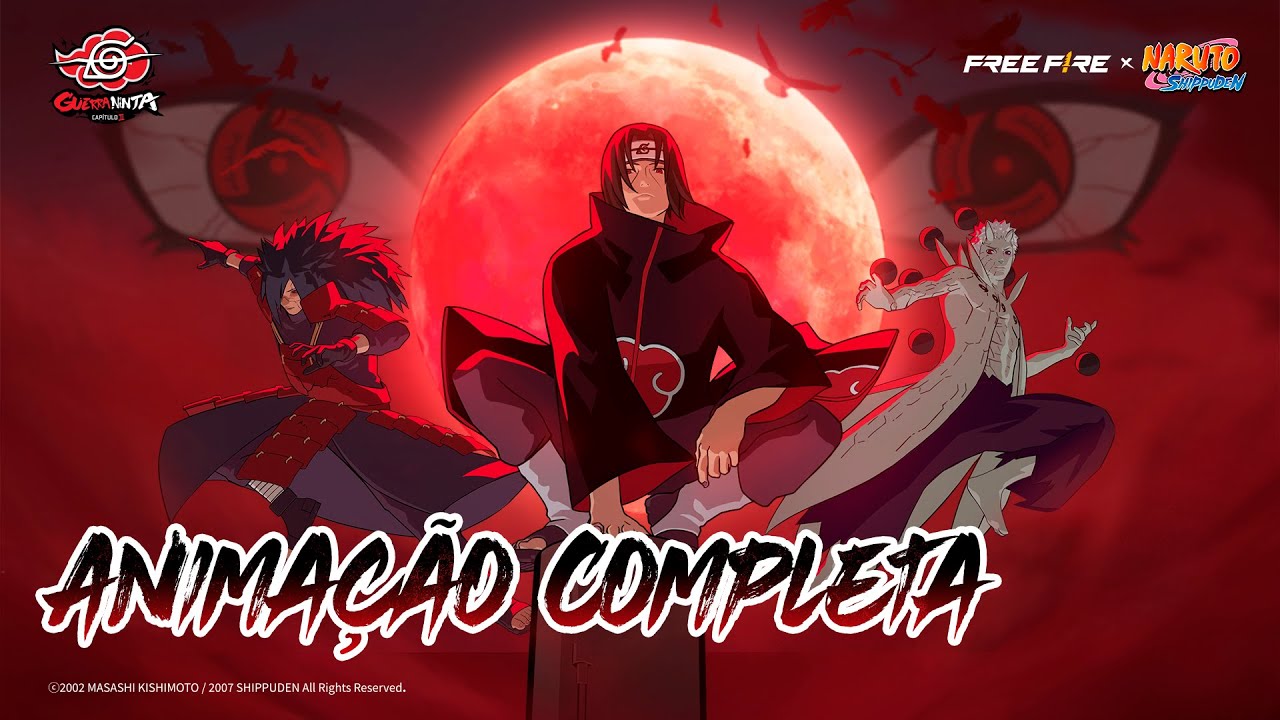 Animação Completa | Free Fire x NARUTO SHIPPUDEN | Guerra Ninja | Garena Free Fire Brasil