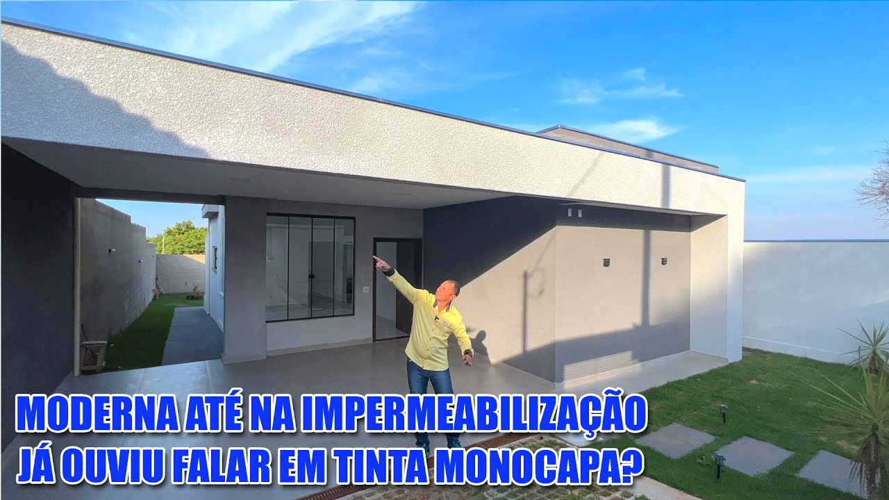 Casa com acabamento superior com revestimento monocapa l Lote inteiro 3 quartos área de serviço