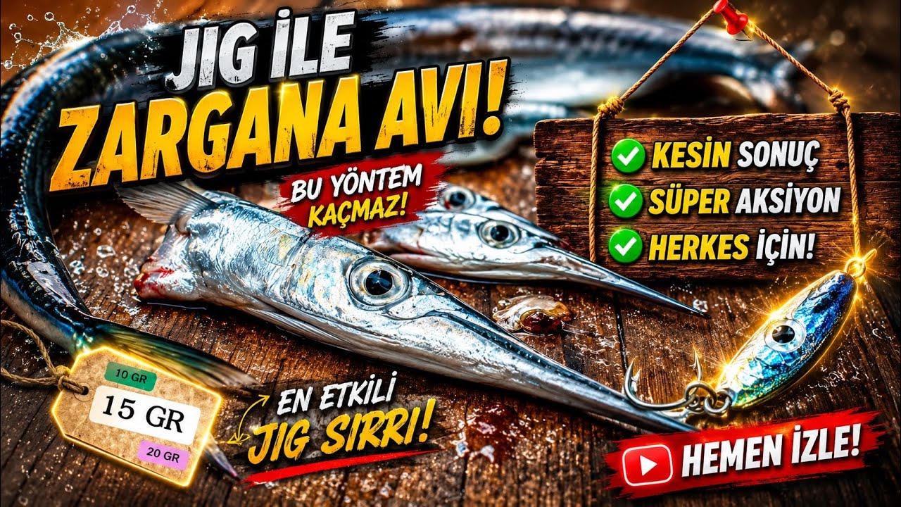 JİG ile PATLAK havada ZARGANA AVI /FULL AKSİYON 