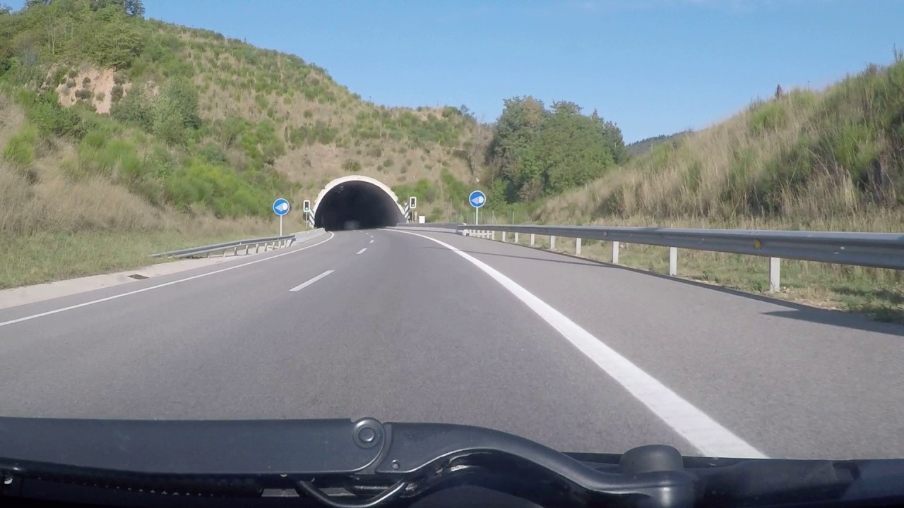 Spain by Road - Girona to Vic -C25 GI551 Tunnel Espinelves