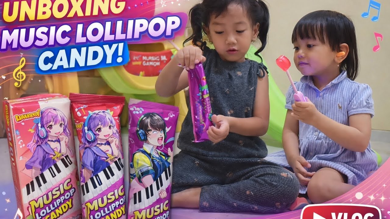 Unboxing Music Lollipop Candy | Nyobain permen viral music | Makan permen sambil joged