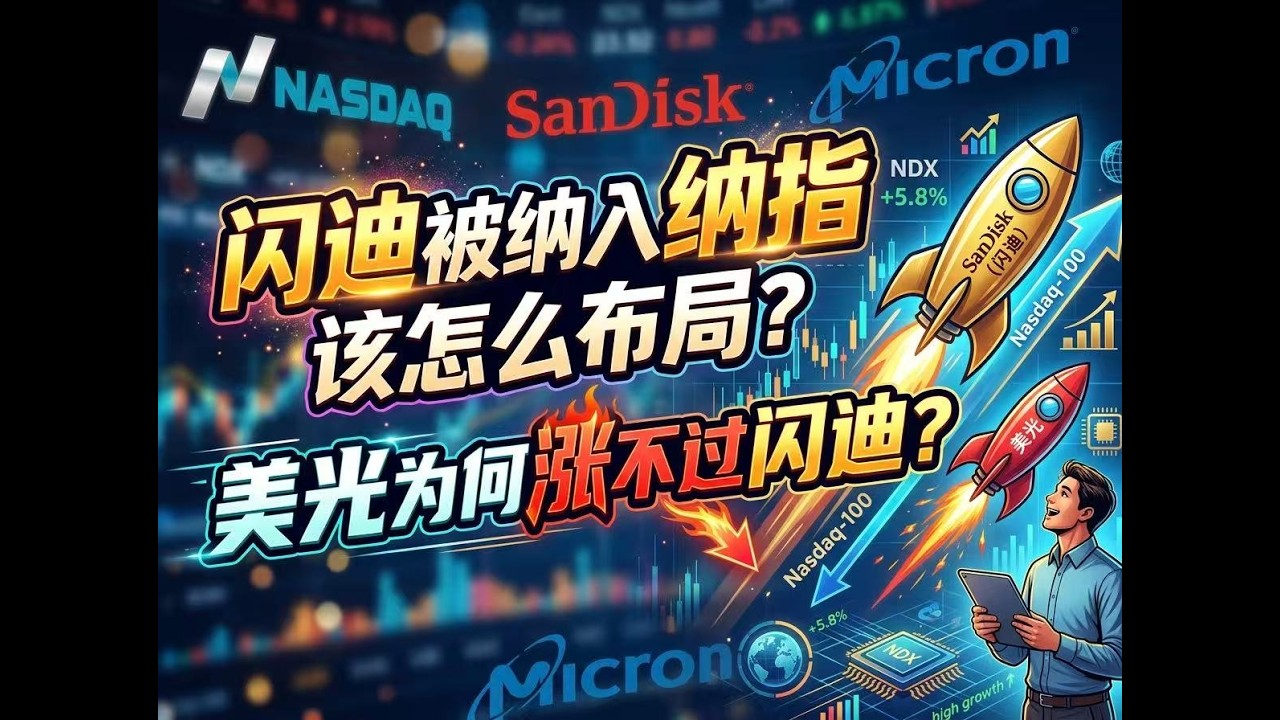 闪迪被纳入纳指数该怎么布局？美光为何涨不过闪迪？