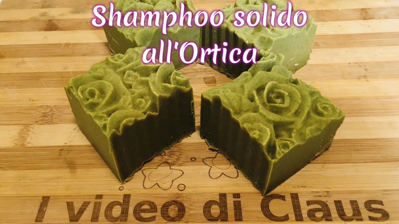 Shampoo Solido All'Ortica ,  La Vera Ricetta , Fatto A Mano ,Trattamento  Anticaduta Dei Capelli