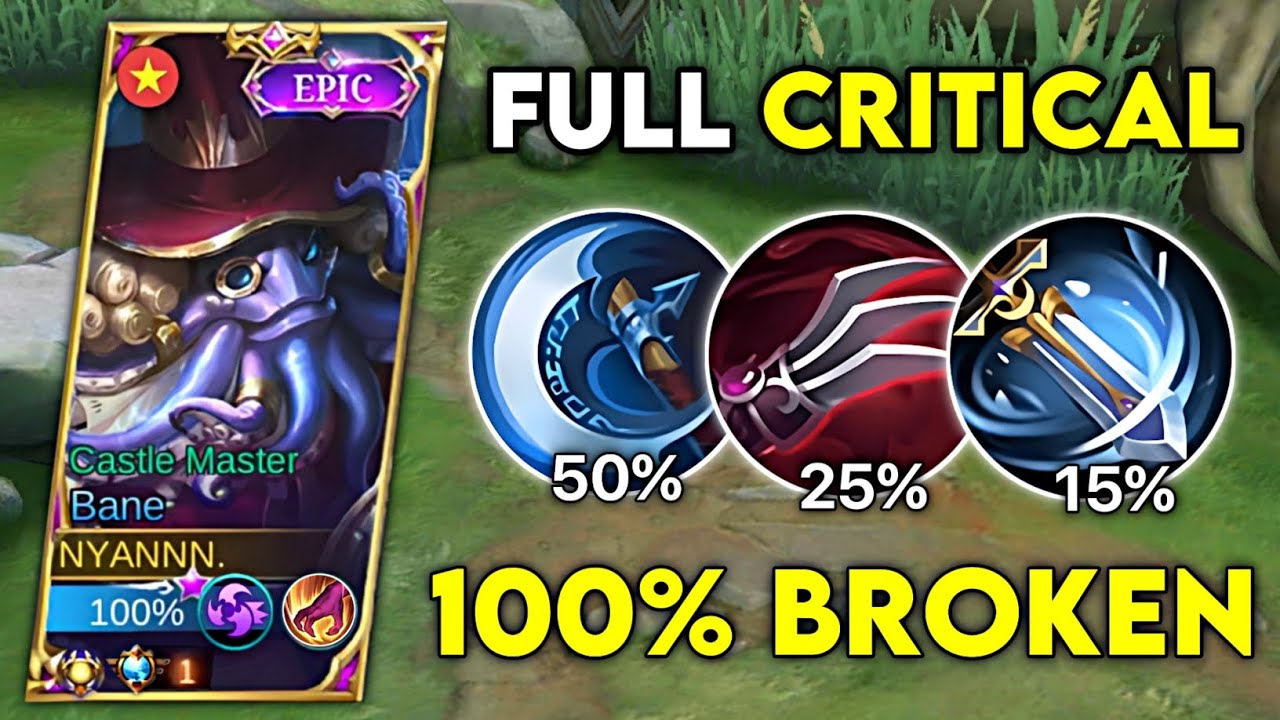 BANE CRITICAL HACK FULL DAMAGE BUILD🔥 | BANE BEST BUILD 2023