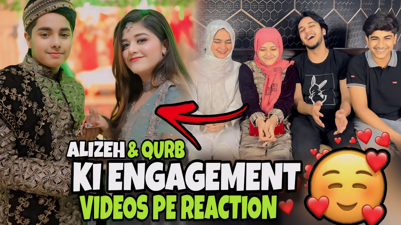 ALIZEH & QURB ENGAGEMENT video reaction // fun vlog