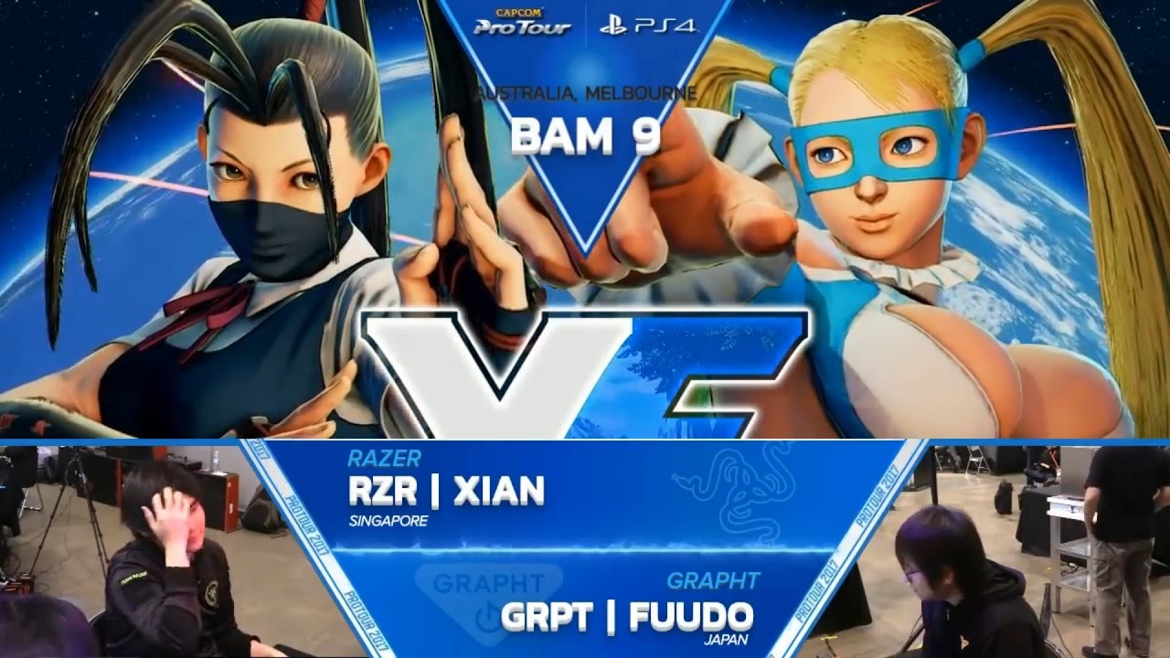 SFV: RZR | Xian vs. GRPT | Fuudo - Battle Arena Melbourne 9 Top 8 - CPT 2017