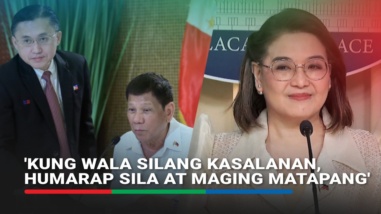 Palace reacts to ICC prosecutor naming Bato, Bong Go as Duterte's co-perpetrators | ABS-CBN News
