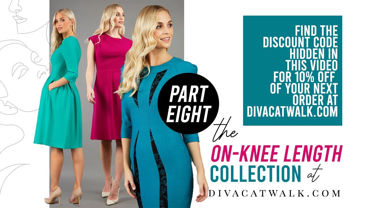 Knee-Length Dresses - Part 8: Sleeveless Knee-Length Pencil Dresses, Colour Block Knee-Length Dress.