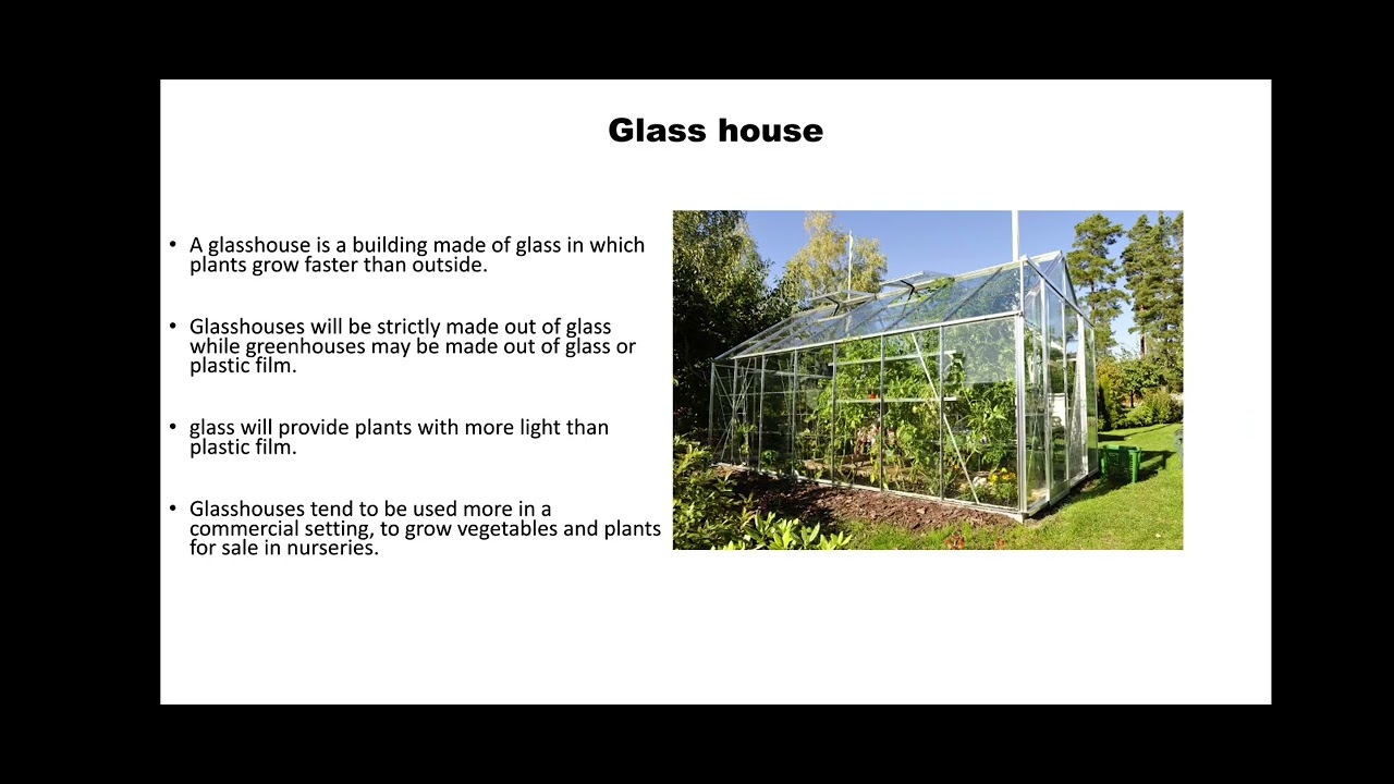 vegetative propagation - mist chamber, shade house, glass house, shed roof in nursery and gardening.