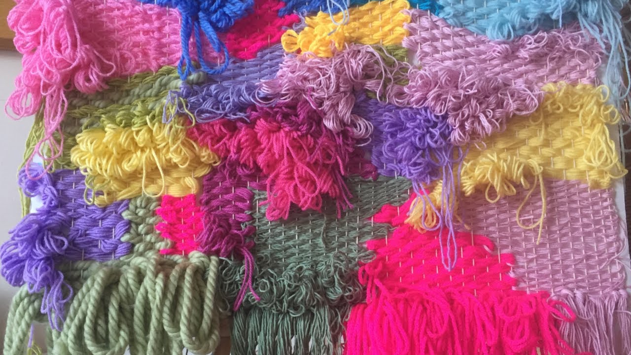 WEAVING TECHNIQUES | Rya Loop Knot | Tabby | Horizontal Stripe Tutorials | Didsbury Art Studio