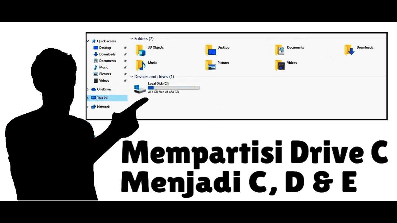 Tutorial Membagi Partisi Laptop Menjadi C, D & E  
