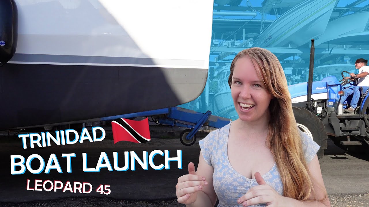 Trinidad shipyard LAUNCHES 45ft catamaran by TRAILER & TRACTOR! | Power Boats, Trinidad & Tobago