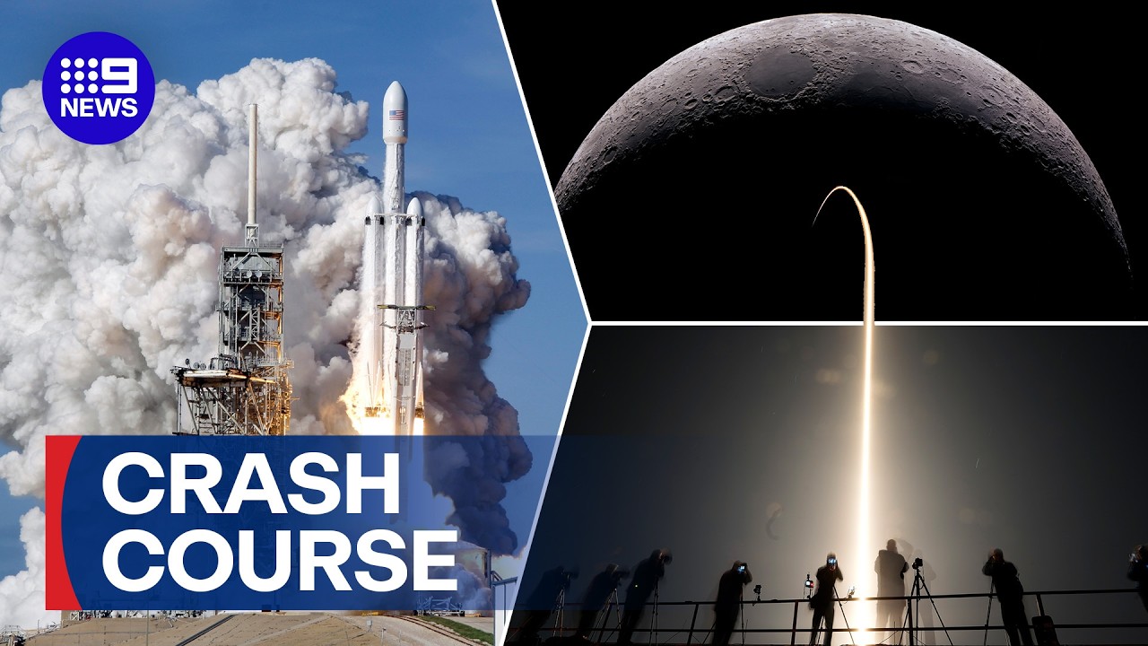 SpaceX rocket to crash into the moon | 9 News Australia