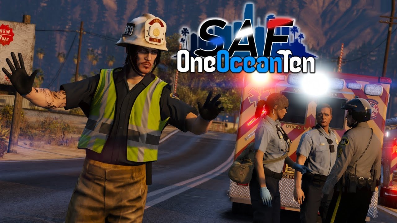 SA'F #225 - Firefighter Struck By Car! | GTA V RP