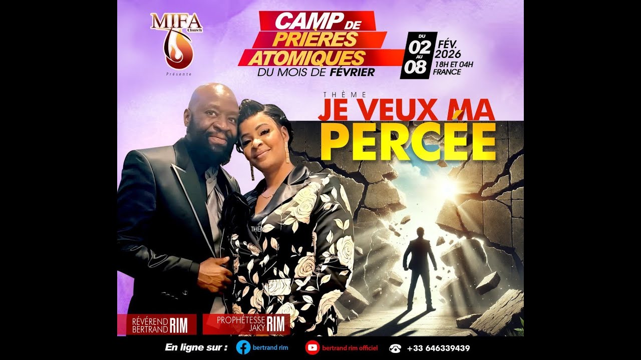 CAMP DE PRIÈRE : Je veux ma percée J 6 à 4h