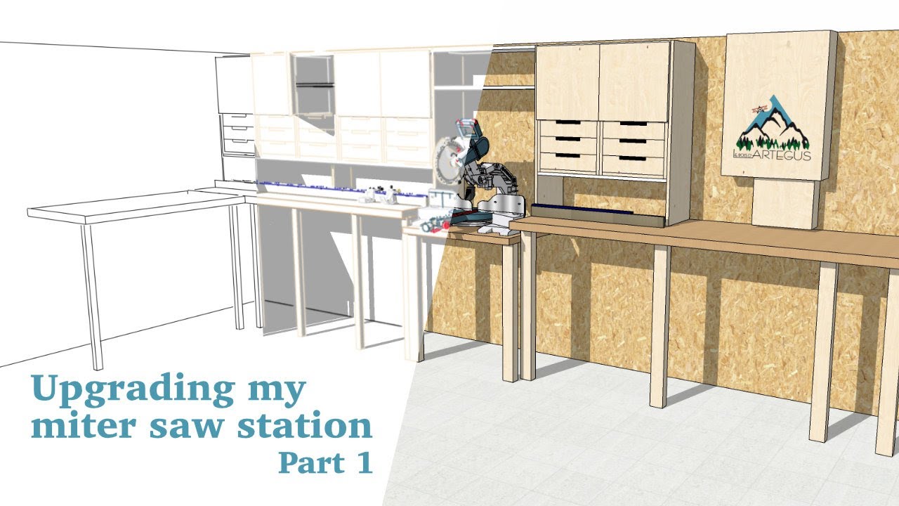 Amélioration de mon poste de scie à onglet (Miter saw station) Partie 1