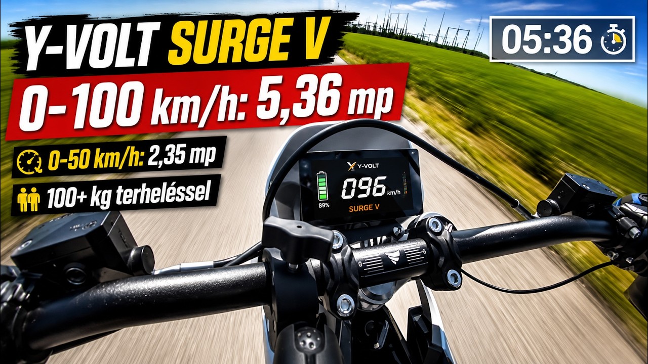 Y-Volt Surge V ( Top speed & 0&ndash;100 km/h)