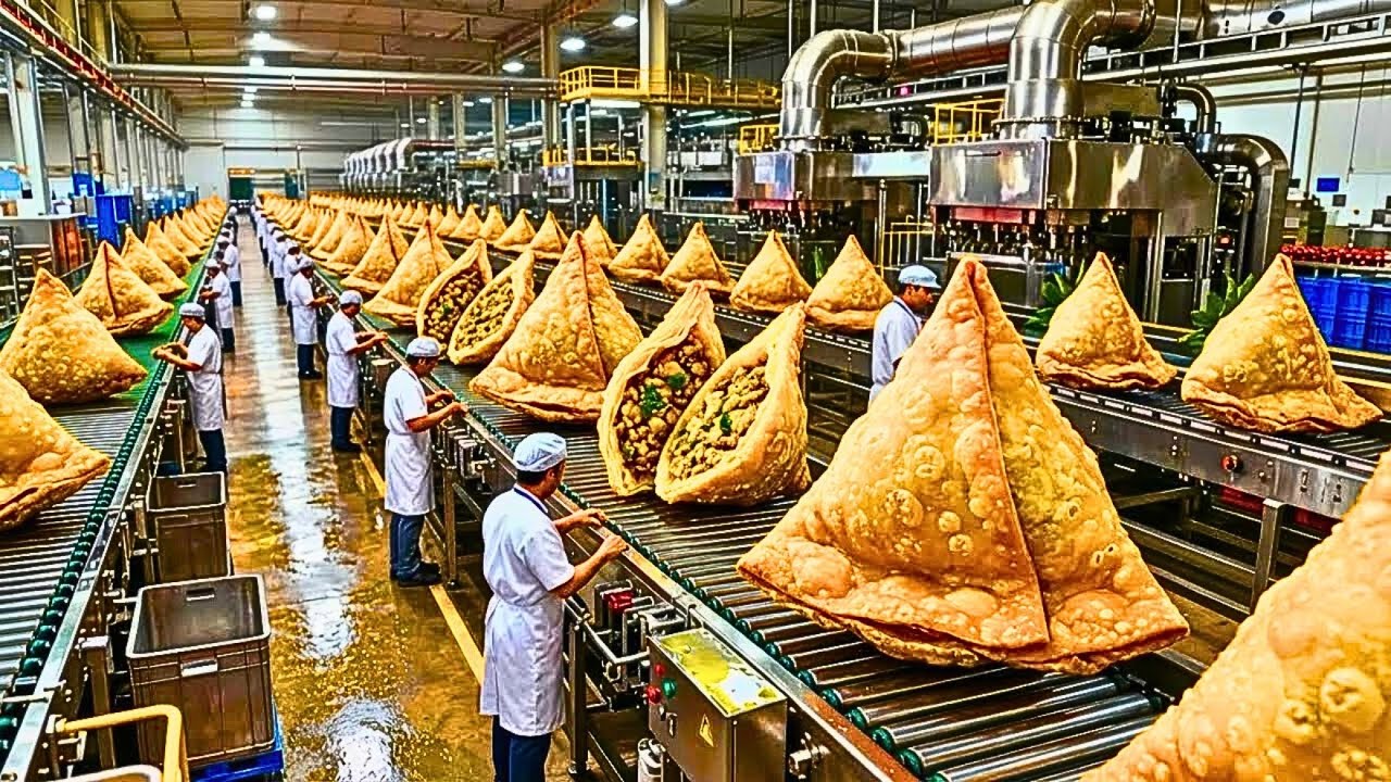 Inside the Samosa Factory | Whole Production of Crispy Samosas | How It's Made | #Factory Vault