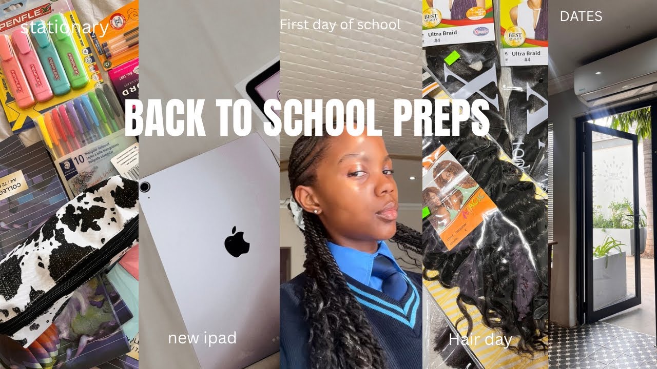 GRWM : for back to school [ hauls,outings,hair,new ipad ] South African Youtuber