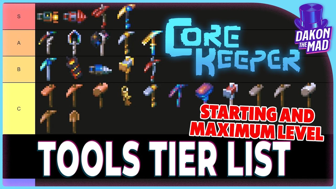Core Keeper EA | Tools Tier List - Starter and Max Level