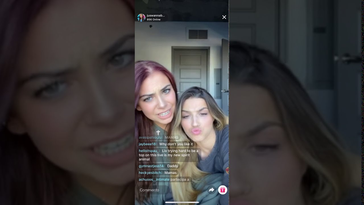 Olivia and Megan-LIVE in TikTok (part 1) 30/03/2020