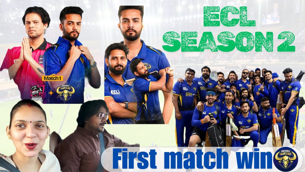 1st Match | Haryanvi Hunters vs Rajasthan Rangers | @ElvishYadavVlogs vs @zaynsaiifi #ecl