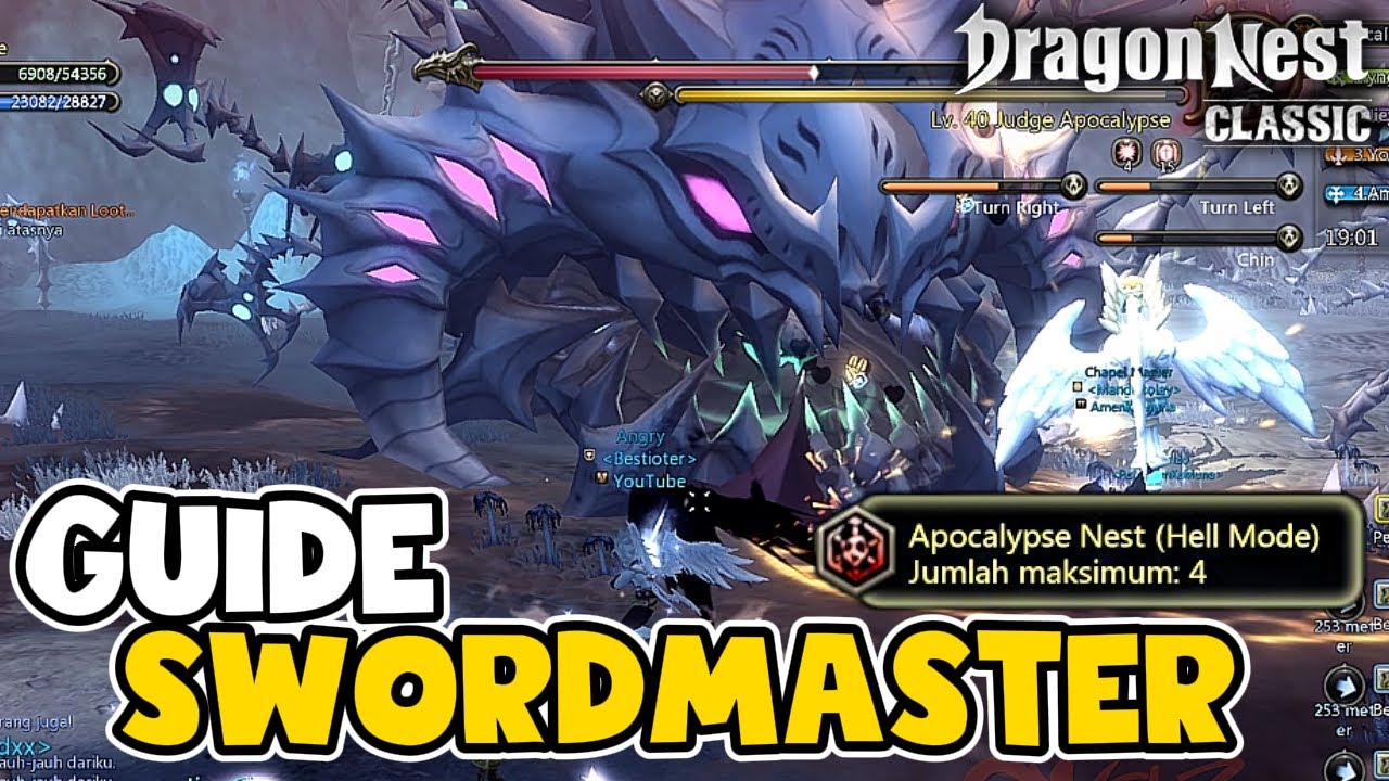 GUIDE APOCALYPSE HELL | POV SWORD MASTER (ATTACK POWER) RANDOM PARTY - DRAGON NEST CLASSIC