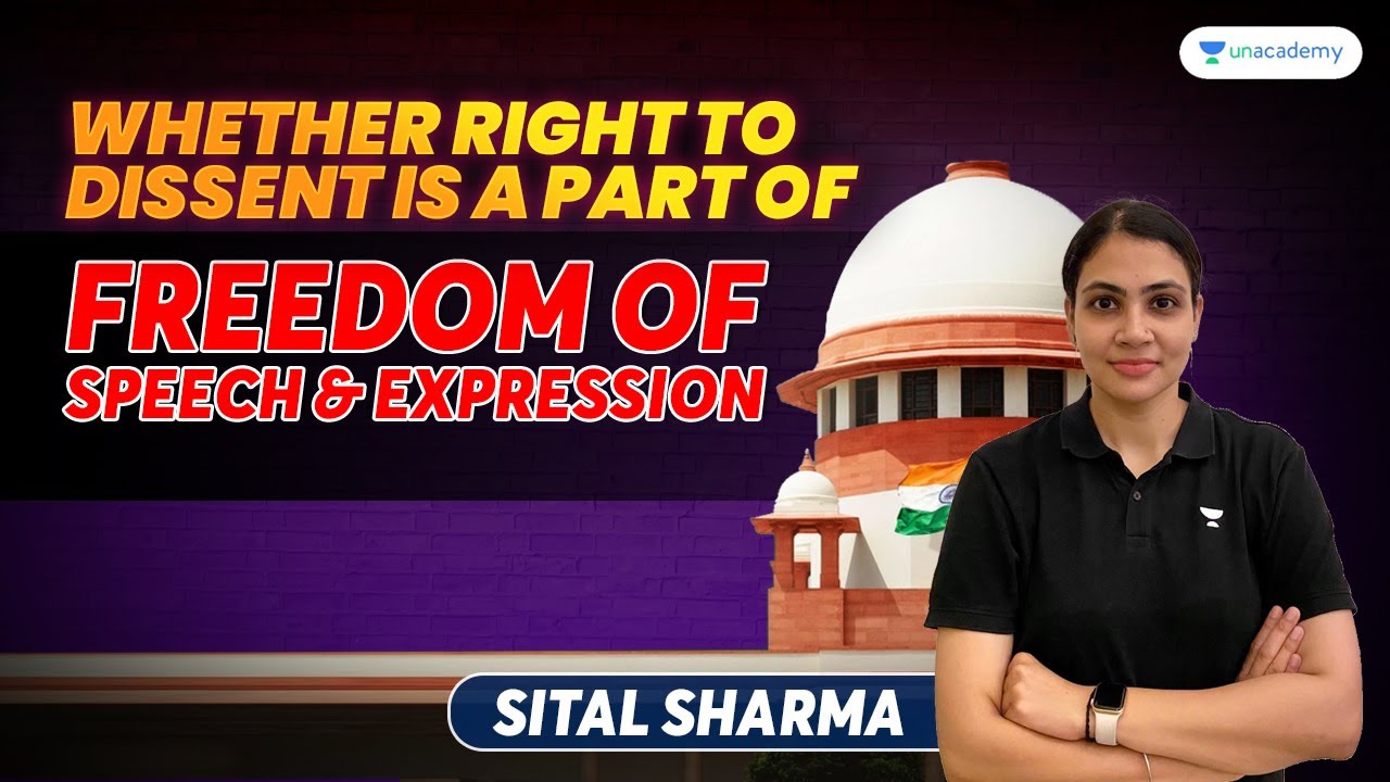 Whether Right to Dissent is a part of Freedom of speech & Expression | Sital Sharma  #judiciary