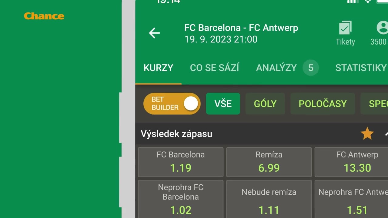 Jak na BetBuilder