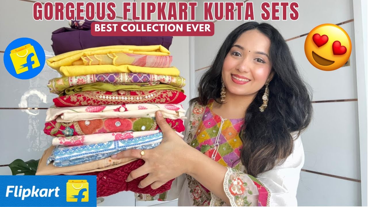 12 WOW Flipkart Kurta Set Try On Haul 😍 | End Of The Season Sale💖 | Isha Vinod Jain