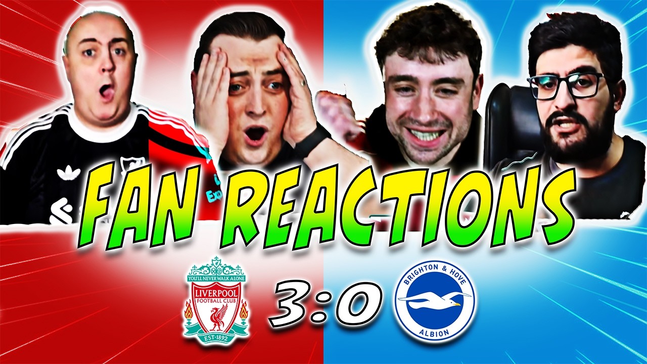 LIVERPOOL FANS LOSE IT AFTER 3–0 WIN vs BRIGHTON | FA CUP REACTIONS
