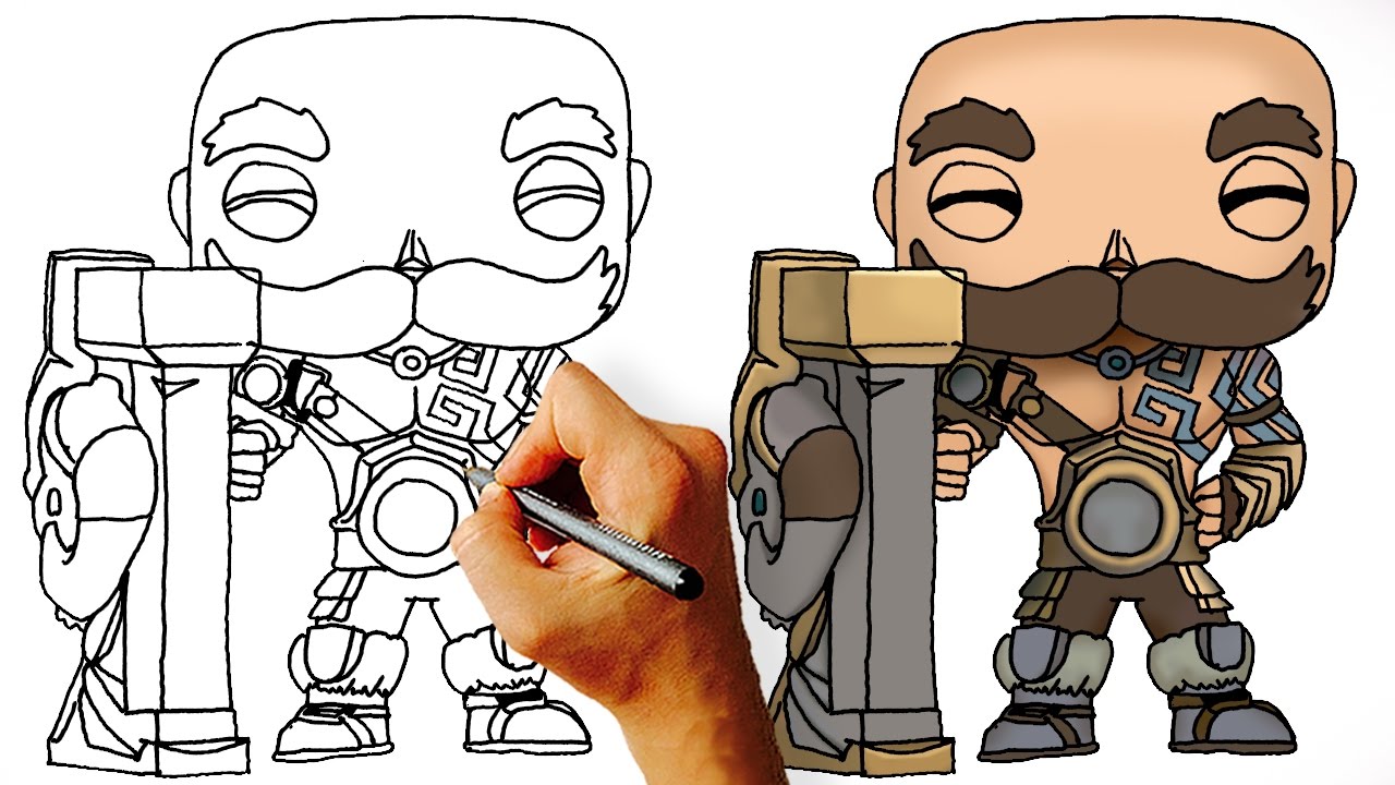 How to Draw Braum League of Legends Champions