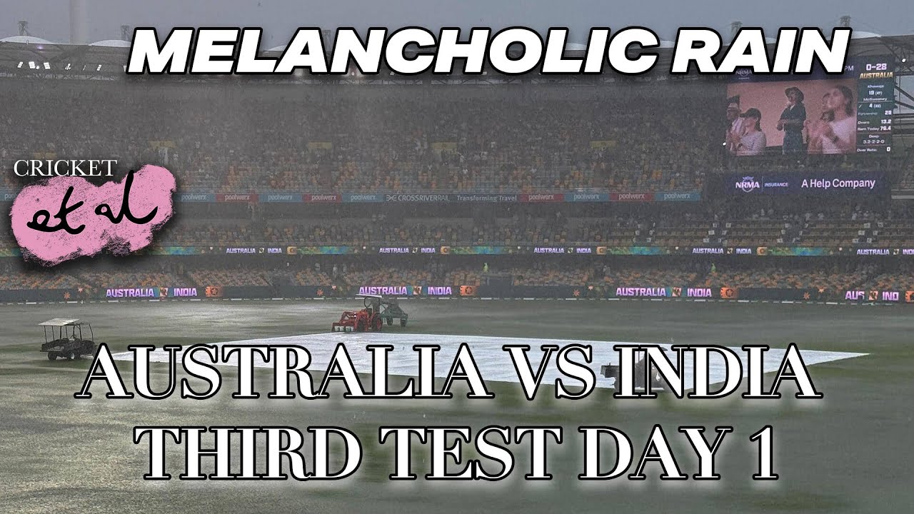MELANCHOLIC RAIN: Simon Katich Talks Brisbane Test Day 1 Australia Vs India