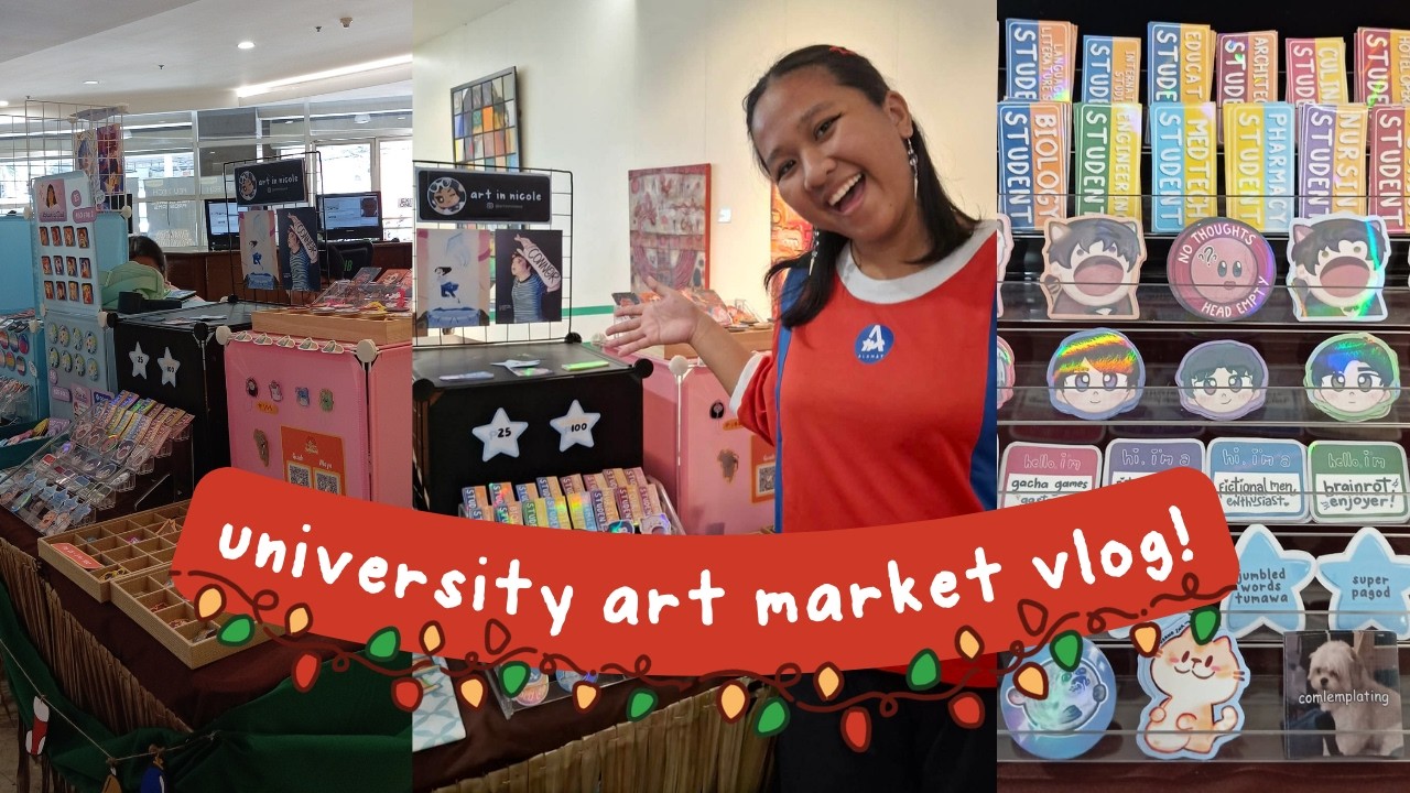 art market inside uni? ★ Art Market Philippines Vlog #1