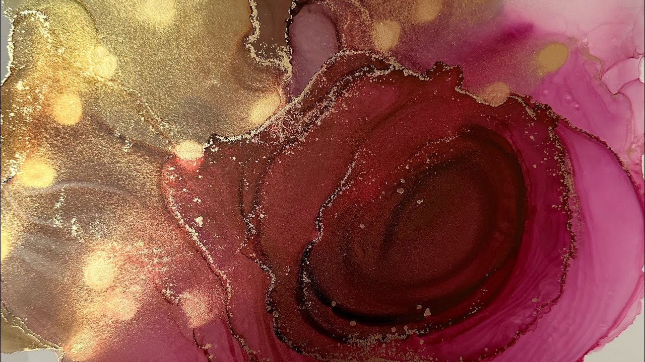 Alcohol Ink Art ♥️ #alcoholinkart #abstractart