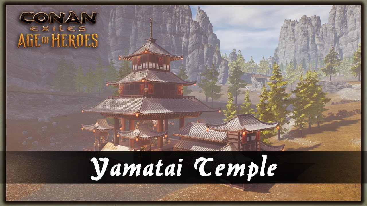 HOW TO BUILD A YAMATAI TEMPLE [SPEED BUILD] - CONAN EXILES