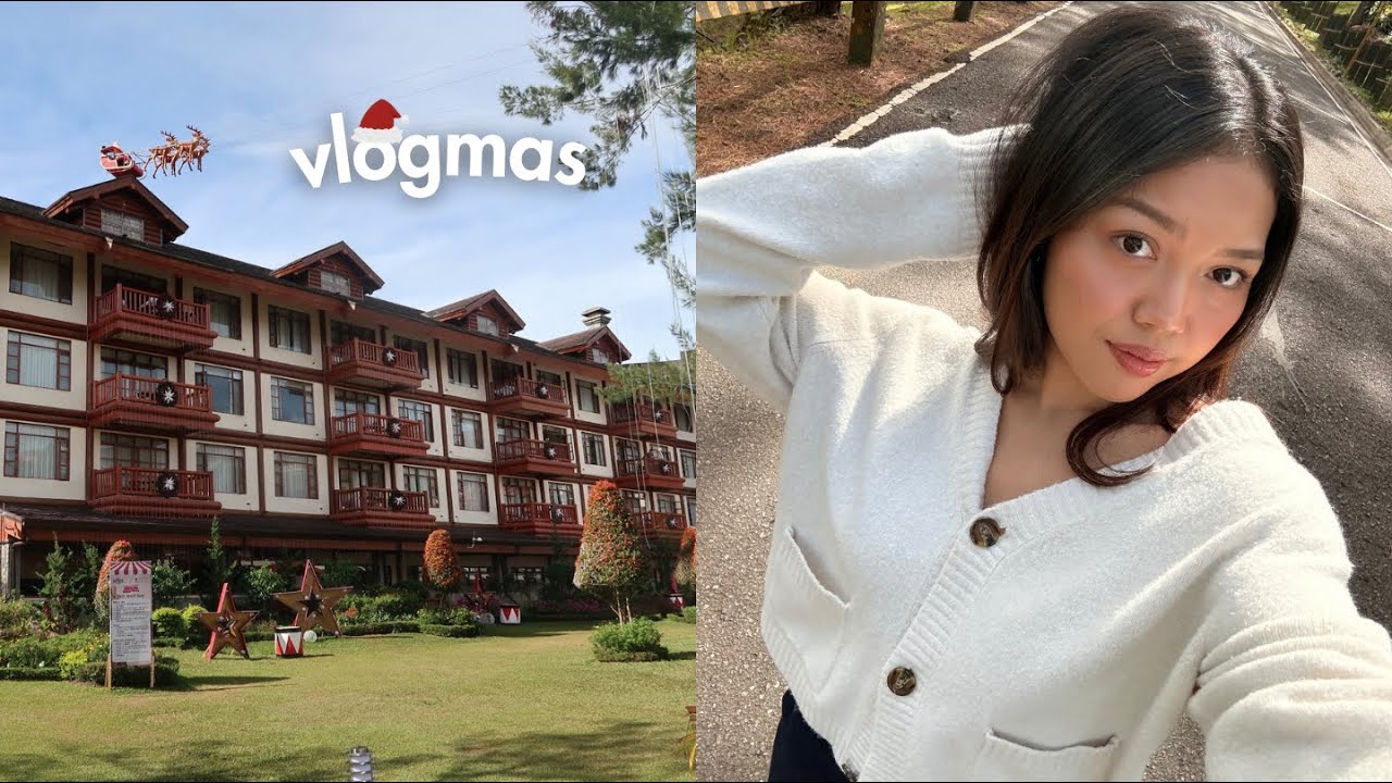 vlogmas 🎄 day one in baguio city, hatch coffee, berry mama & camp john hay