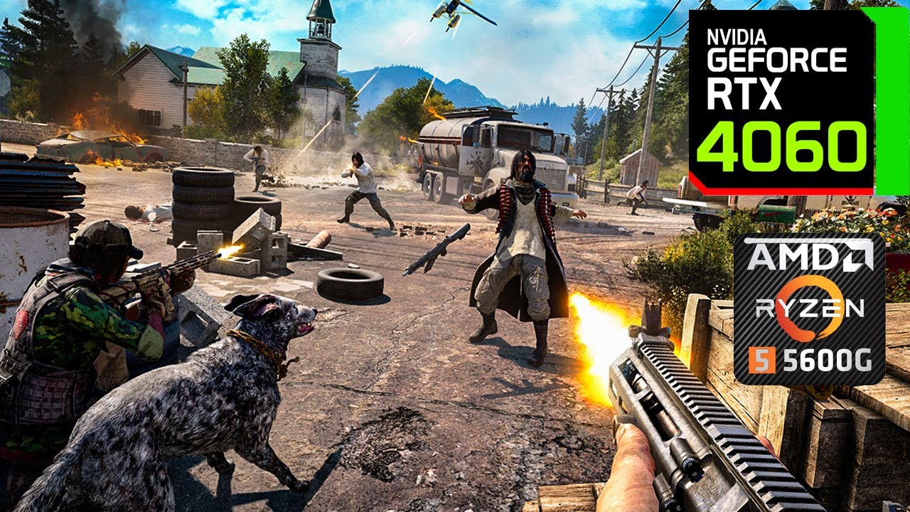 Far Cry 5 PC Benchmark in RTX 4060 + Ryzen 5 5600G