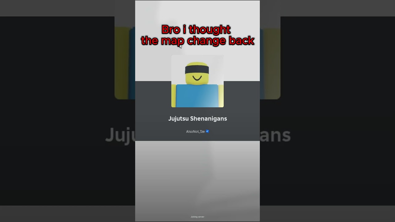 I thought the map changed back #roblox #jjs #fyp #shorts