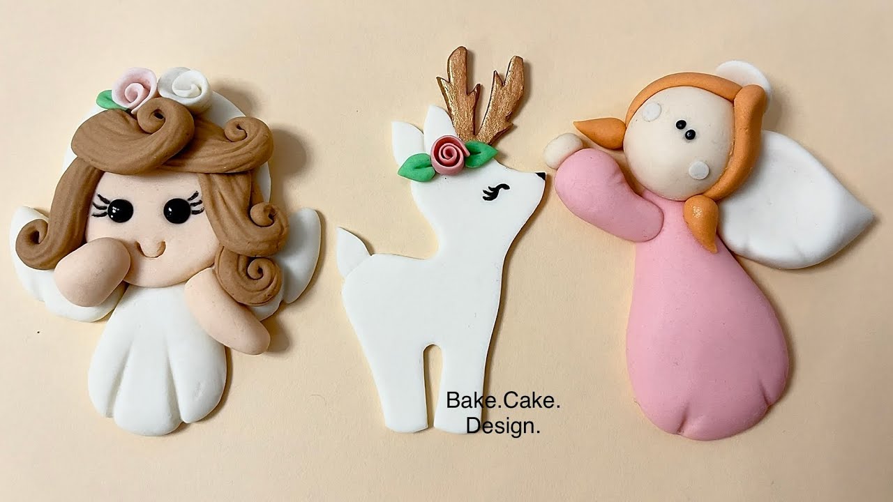 Fondant Christmas cake toppers| New Cake Design Fondant Christmas Cake Toppers